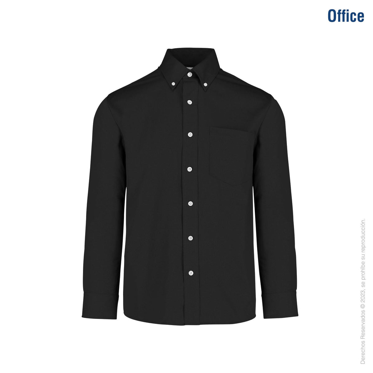 Men’s Long Sleeve Twill Shirt · Black – Yazbek®