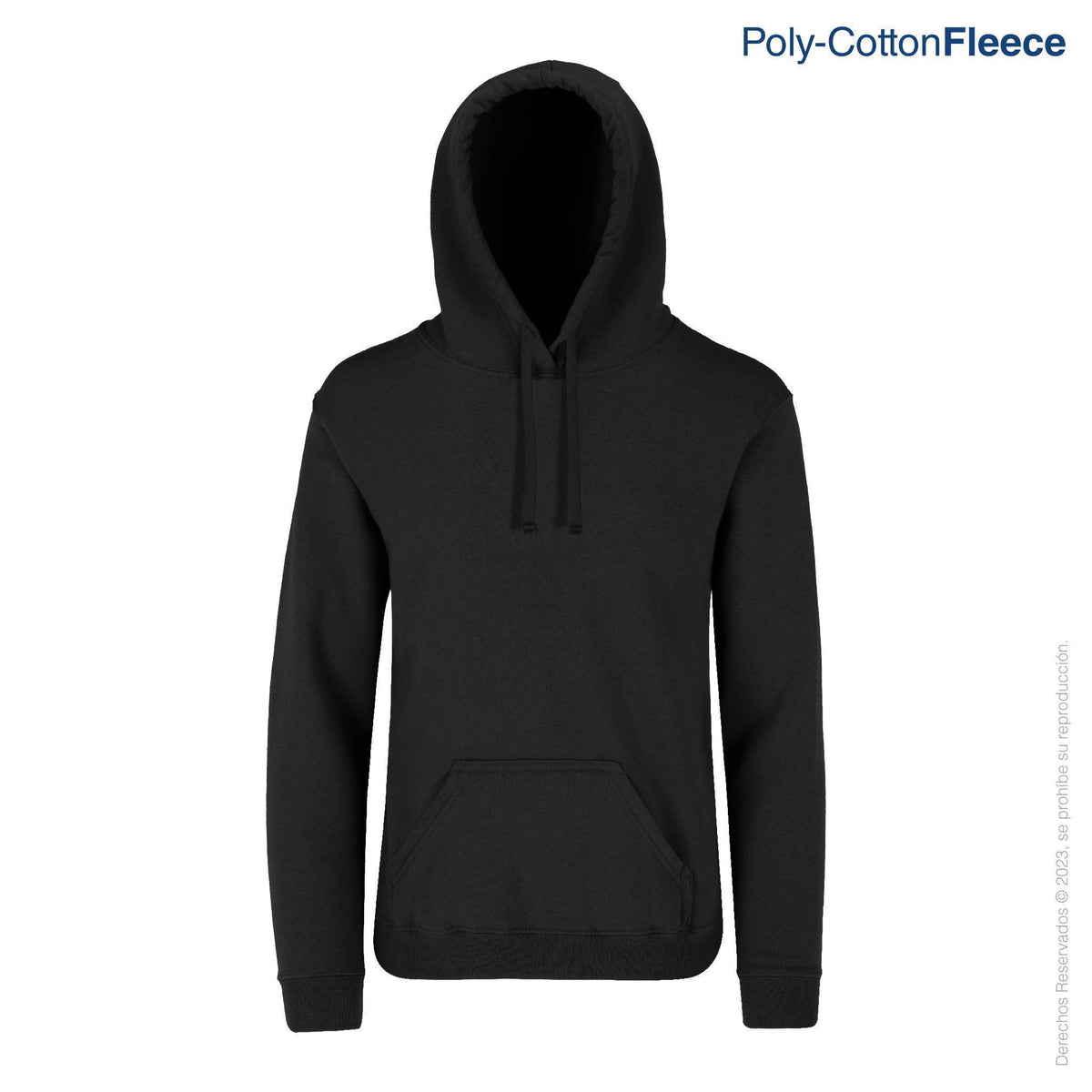Adult’s Unisex Hooded Sweatshirt with Kangaroo Pocket · Black – Yazbek®