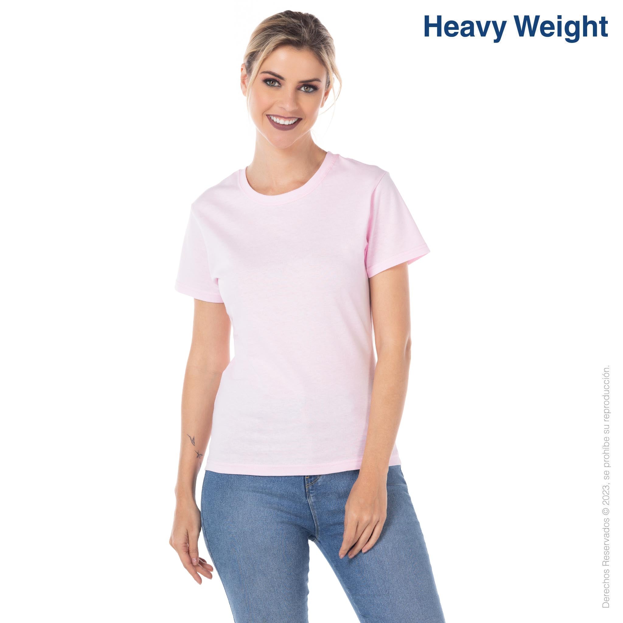 Women's Heavy Weight Crew Neck Short Sleeve Silhouette T-Shirt · 100% –  Yazbek®