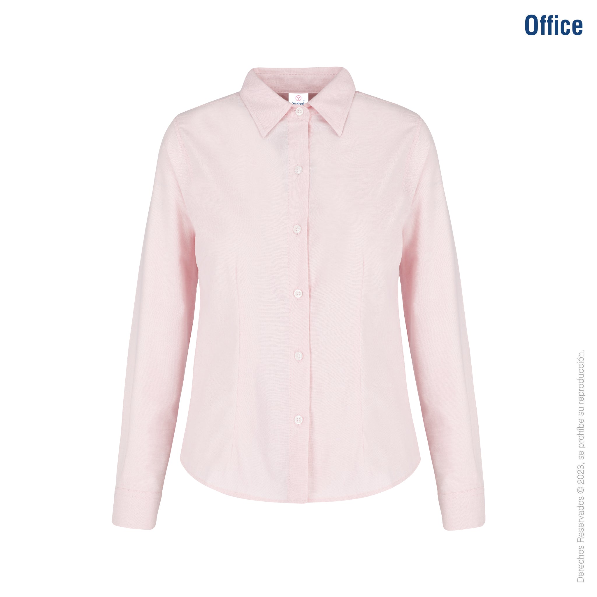 Camisa Oxford Manga Silueta para Dama · 75% Algodón 25% Poli – Yazbek®