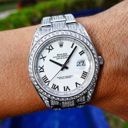 white diamond rolex