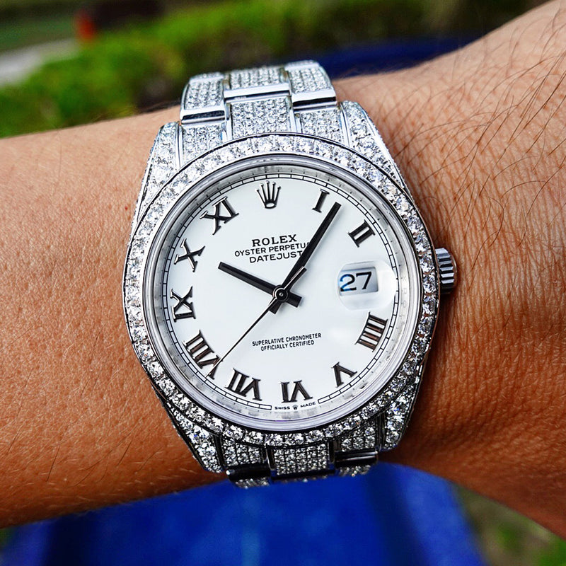 rolex oyster white