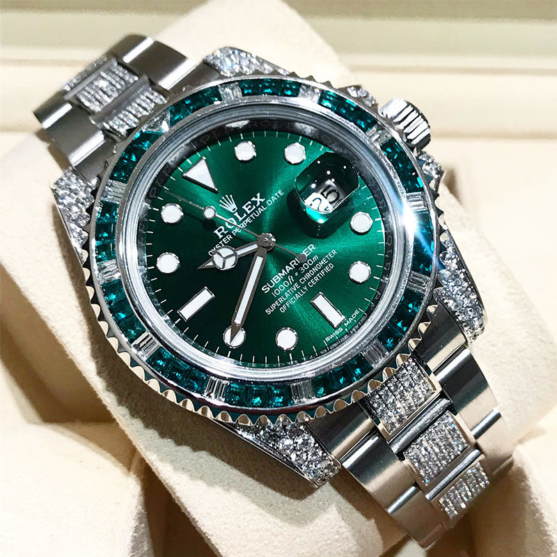 iced out submariner rolex