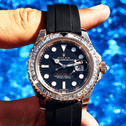 rose gold rolex yacht master