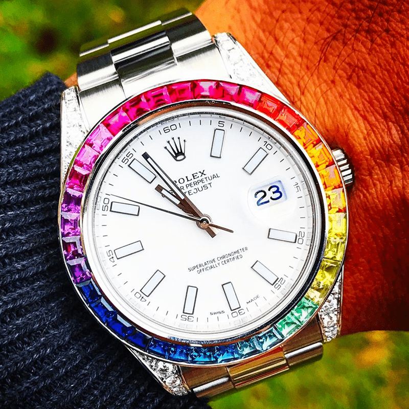 rolex oyster rainbow