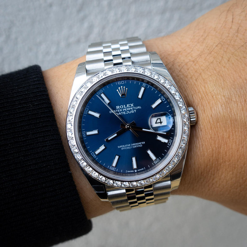 rolex datejust with diamond dial