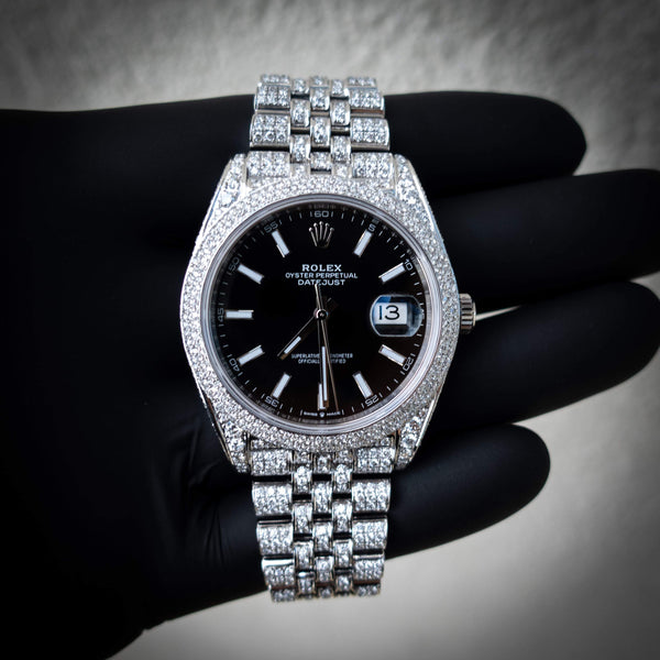 custom diamond rolex