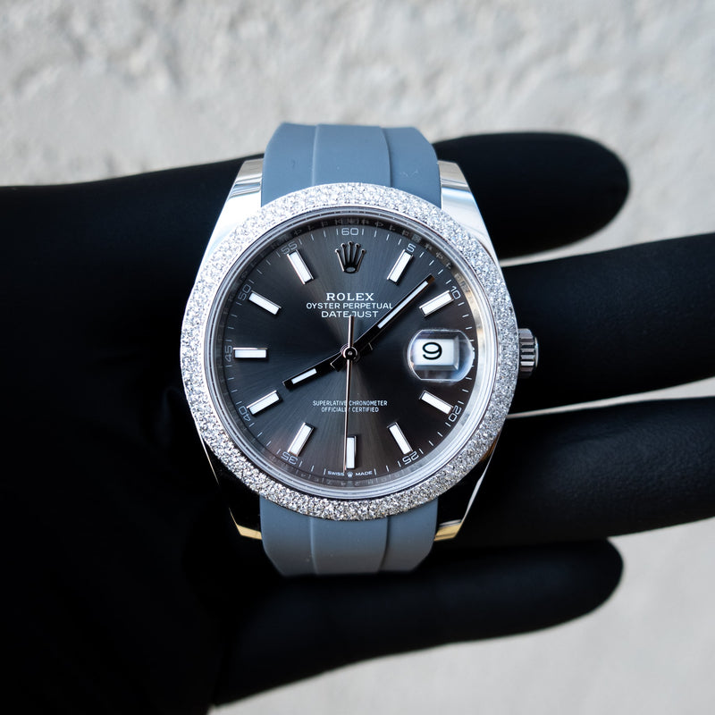 datejust 41 grey dial