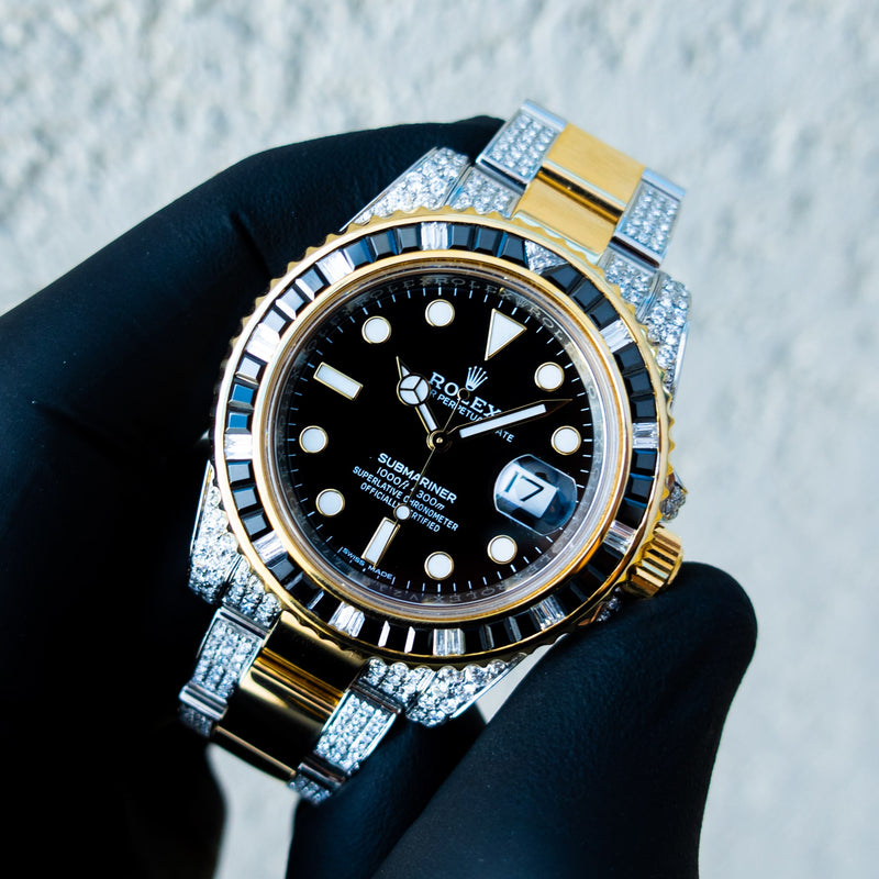 rolex submariner gold bezel