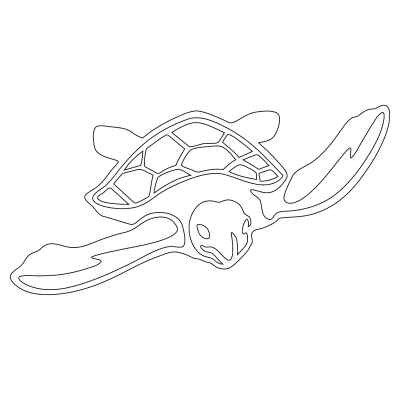 baby turtle stencil