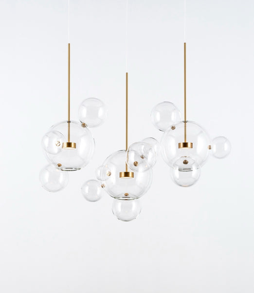 linear bubble chandelier