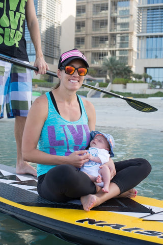 Stand Up Paddling with Baby