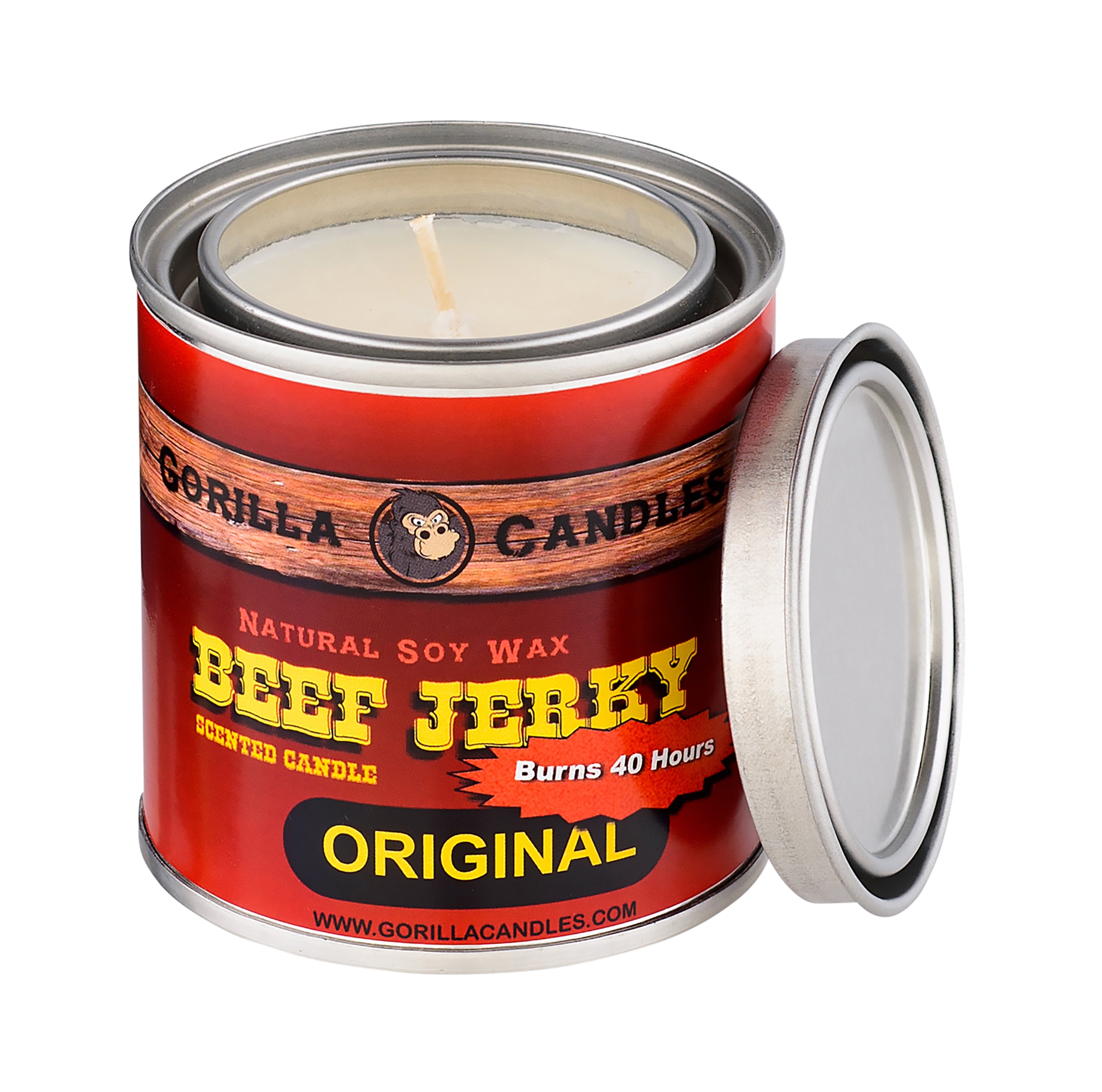 gasoline smelling candle