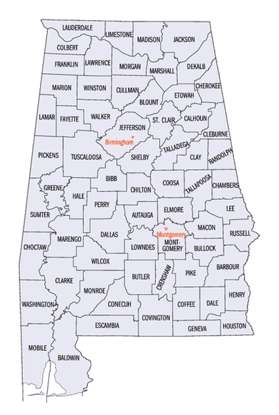 Alabama State Map