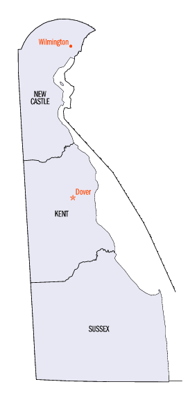 Delaware State Map