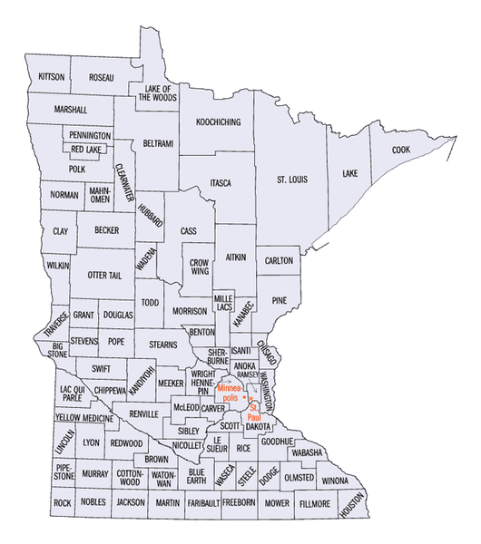 Minnesota State Map