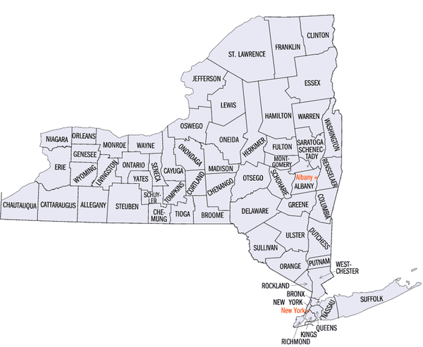 New York State Map