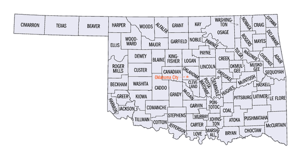 Oklahoma State Map