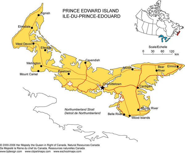 Prince Edward Province Map