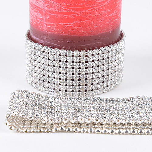8 Rows x 3 Yards Artificial Rhinestone Diamond Wraps