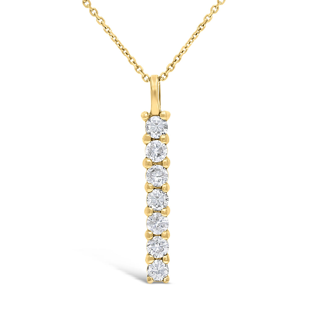 2021人気No.1の美品　ヒロタカ Vertical Diamond Bar Necklace