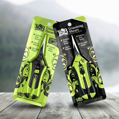 TNB Naturals Trimming Shears - Curved or Straight Stainless Steel Blade 