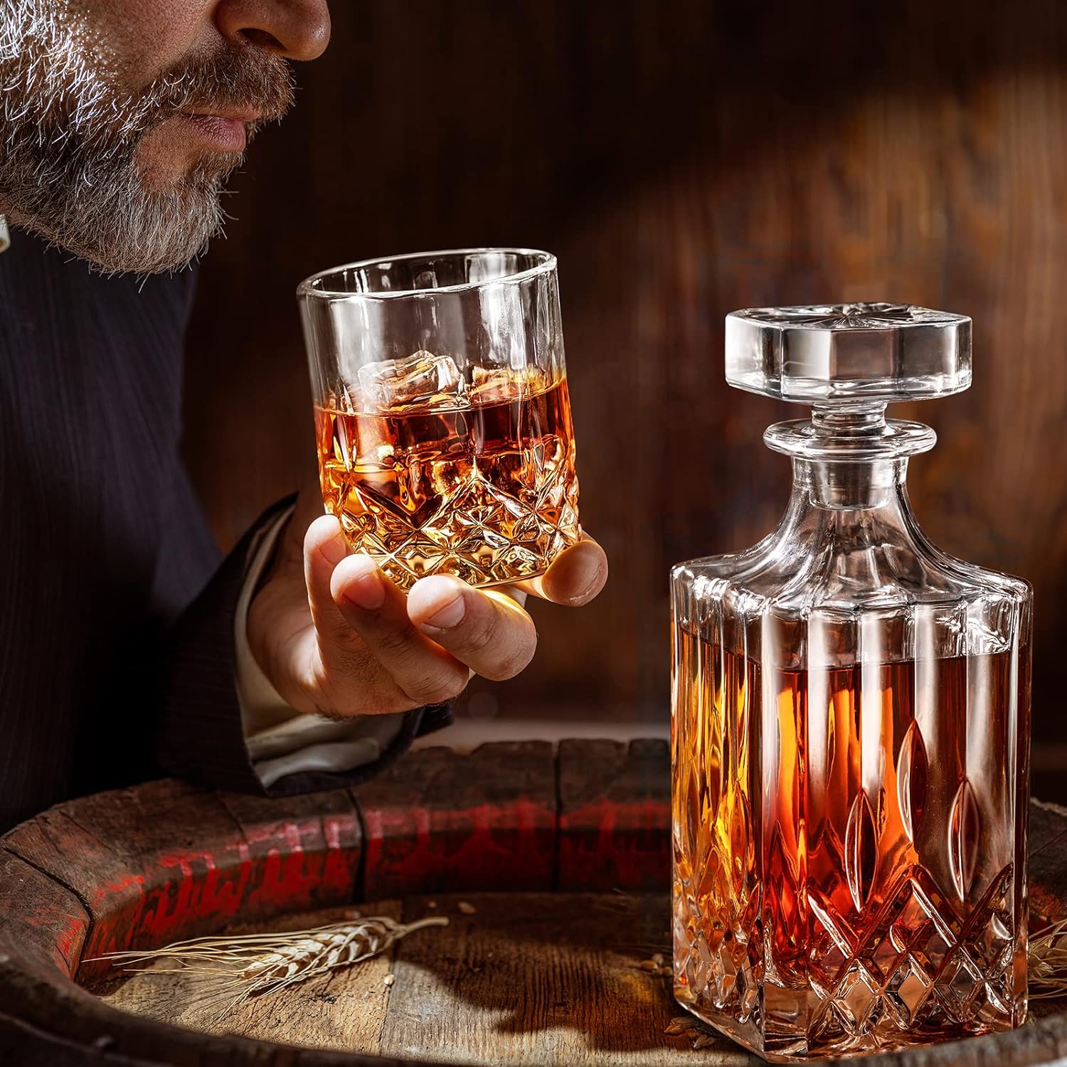 Whiskey Decanter and Glasses