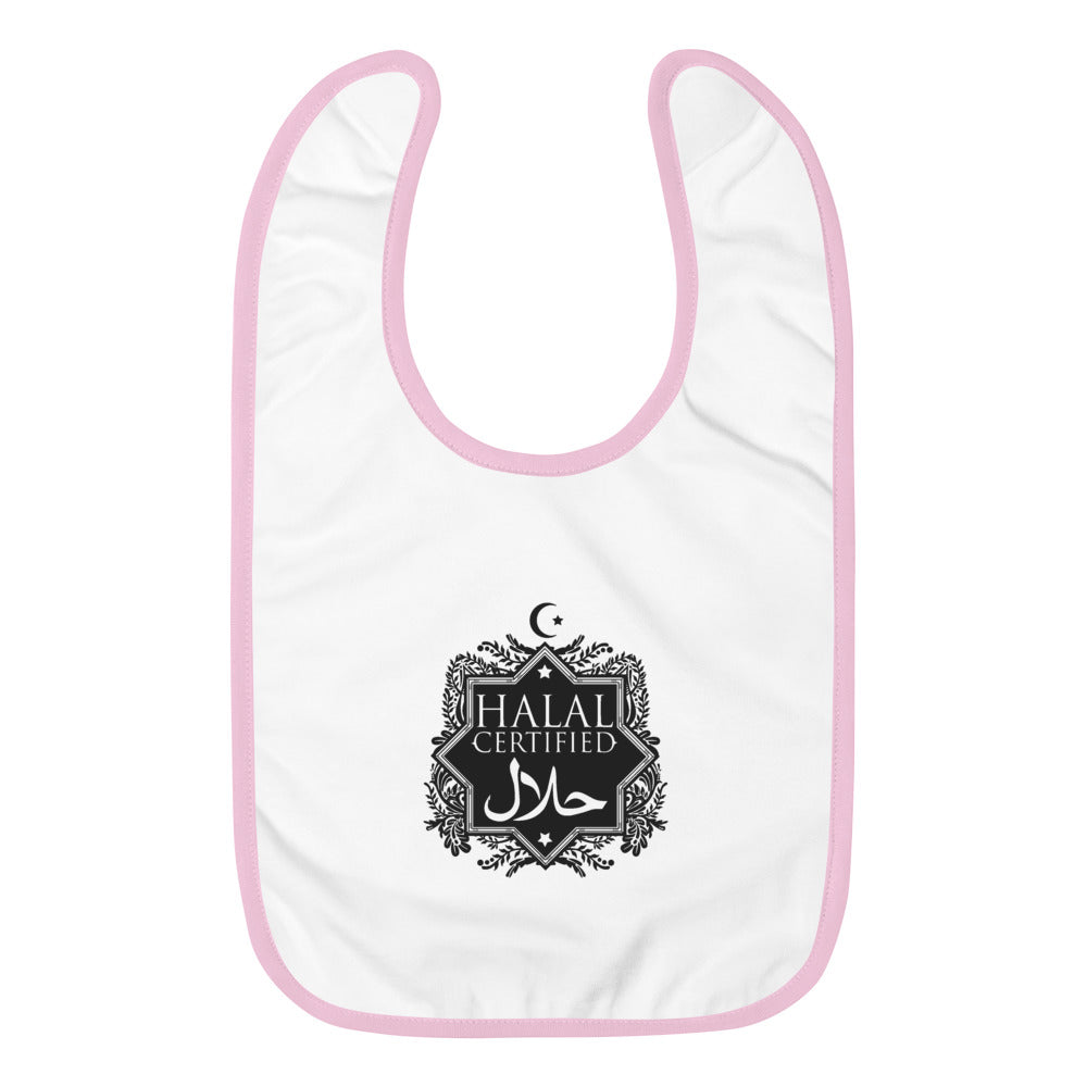 Halal Certified Embroidered Baby Bib Arab Scope