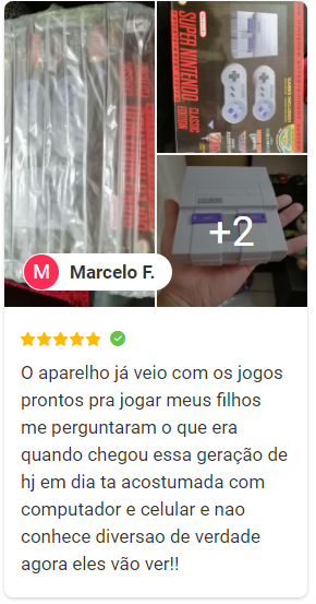 Super Nintendo Retrô 660 jogos com 2 Controles™ - Relaxe e Volte no Te