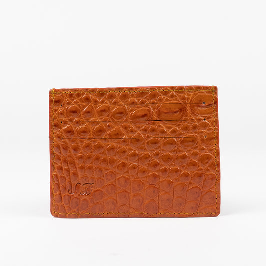 Brown Crocodile Bifold Wallet | Sherrill & Bros. | Luxury for Less