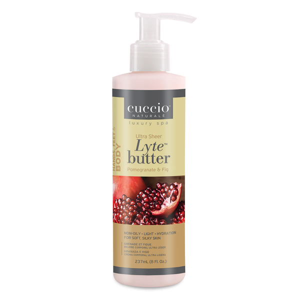 Cuccio Naturale - Lyte Ultra Sheer Butter Pomegranate & Fig - 8 oz / 237 mL