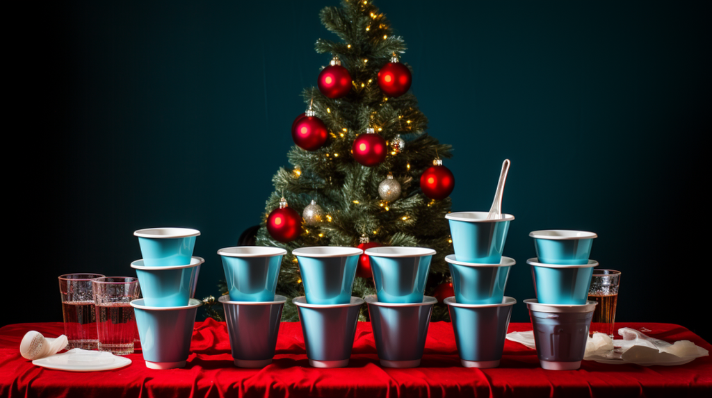  Christmas Ornaments Red Cups for Living Room, Outdoor