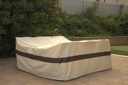 WJ-X3 Rectangular Outdoor Table Cover, Beige & Coffee Color