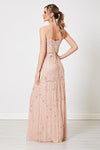 Camilla Light Pink Embellished Sequin Cami Maxi Dress