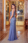Mae Blue Sequin Maxi Dress