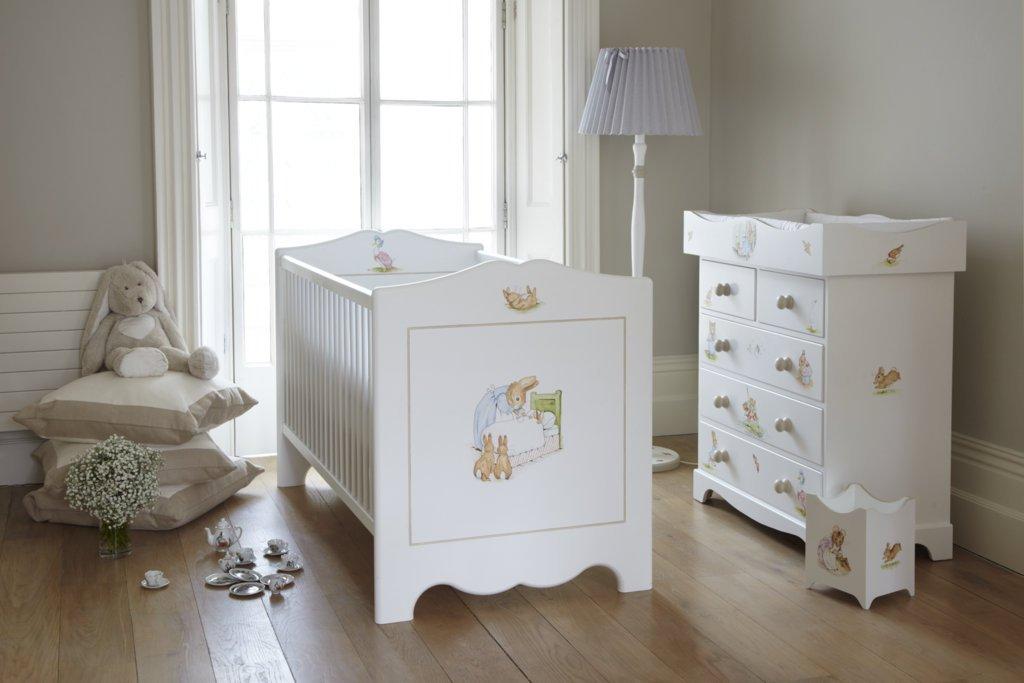 Beatrix Potter Set of nursery furniture with Peter Rabbit hand paintings | Dragons of Walton Street