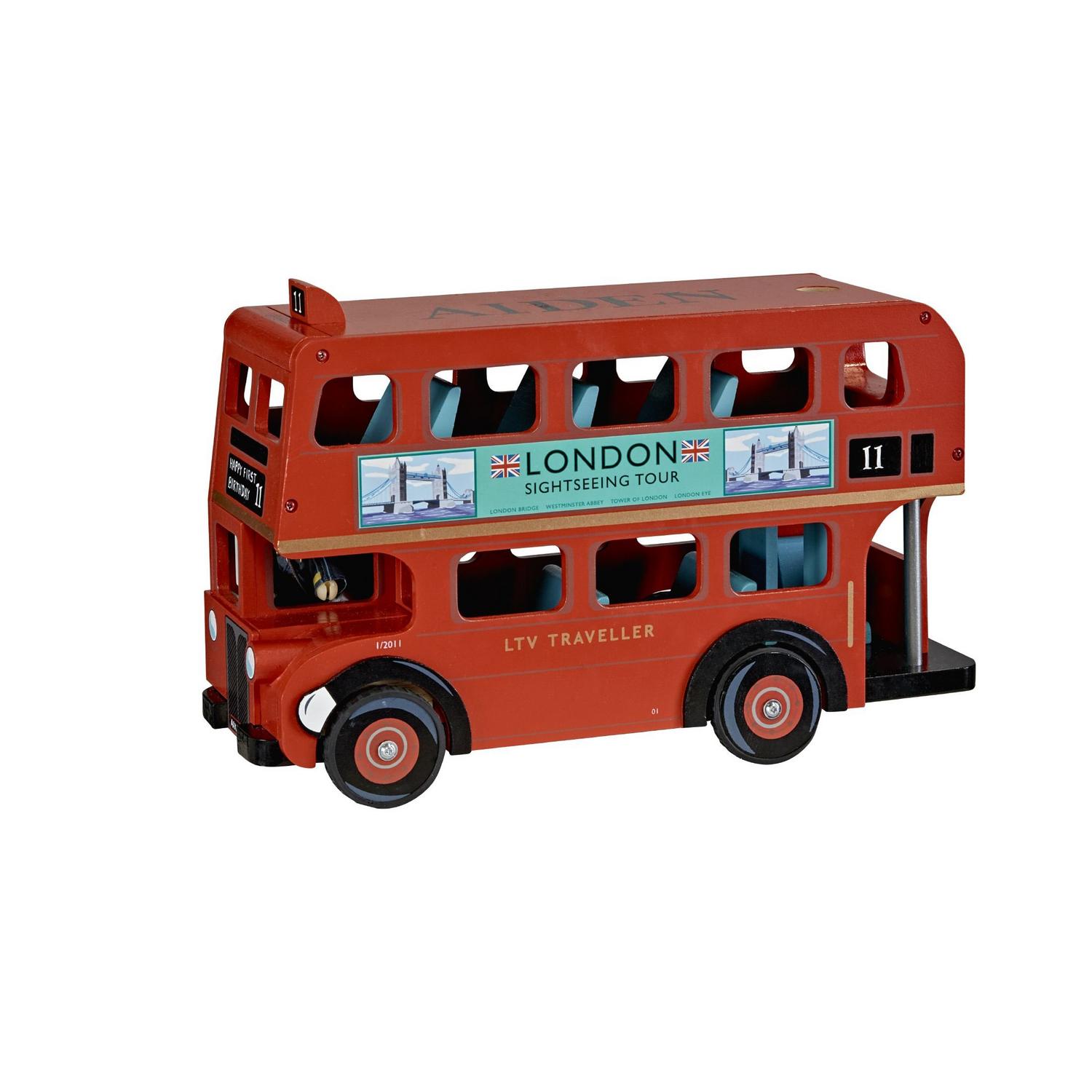 personalised toy bus