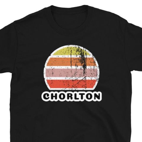 Chorlton Manchester vintage sunset t-shirt by BillingtonPix