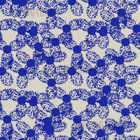 Blue patterned design