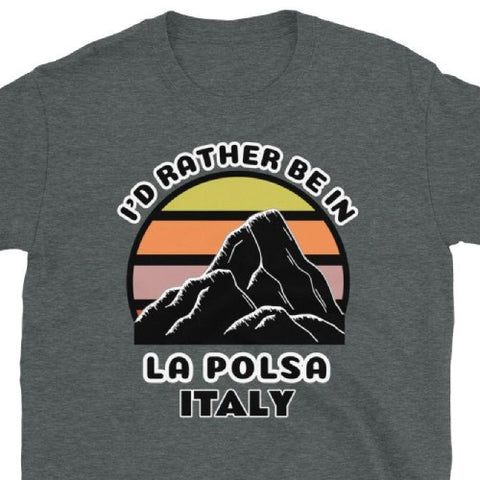 La Polsa Ski and Mountain Sunset t-shirt by BillingtonPix