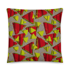 80s Memphis style patterned couch pillow cushion