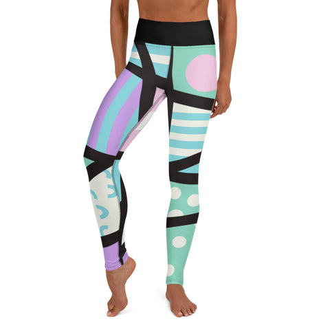 All Over Print Plus Size Leggings  Geometric Memphis Shadows –  BillingtonPix