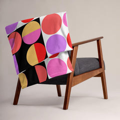 Throw blanket draped over a chair