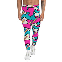 All Over Print Plus Size Leggings  Geometric Memphis Shadows –  BillingtonPix