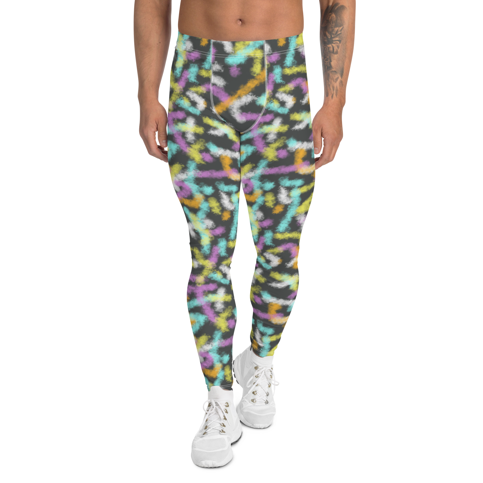 Patterned Men's Leggings | Neon Summer – BillingtonPix