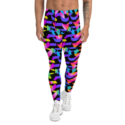 Men's Leggings  Festival Pixelated Pop Art Pants – BillingtonPix