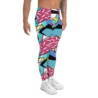 80s Theme Neon Shapes Memphis Style Pattern Leggings for Sale by  HotHibiscus