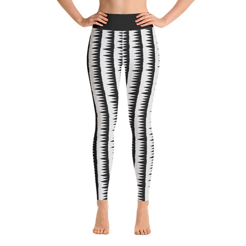 Geometic High Waisted Leggings, Capri Leggings, Yoga Pants