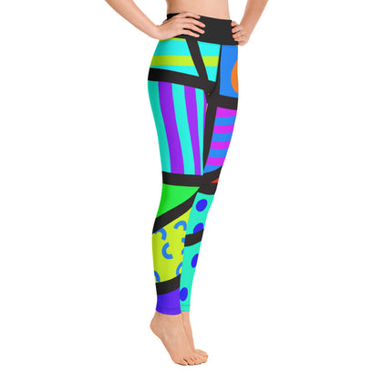 Retro 80s be that Leggings by Leela Design