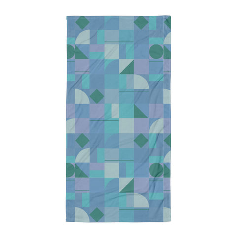 Shapes Towel - Blue